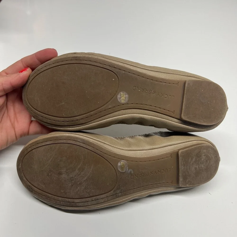 Lucky Brand Erin Women's Size 6.5 EU 37 Brown Ballet‎ Flats Shoes